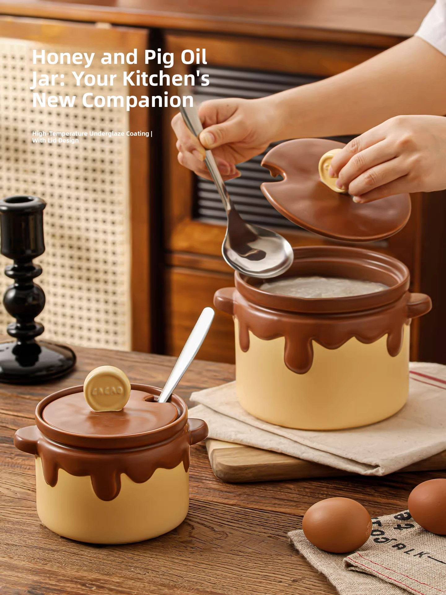 Food Storage And Temperature - Food Grade Ceramic Pig Fat Jar