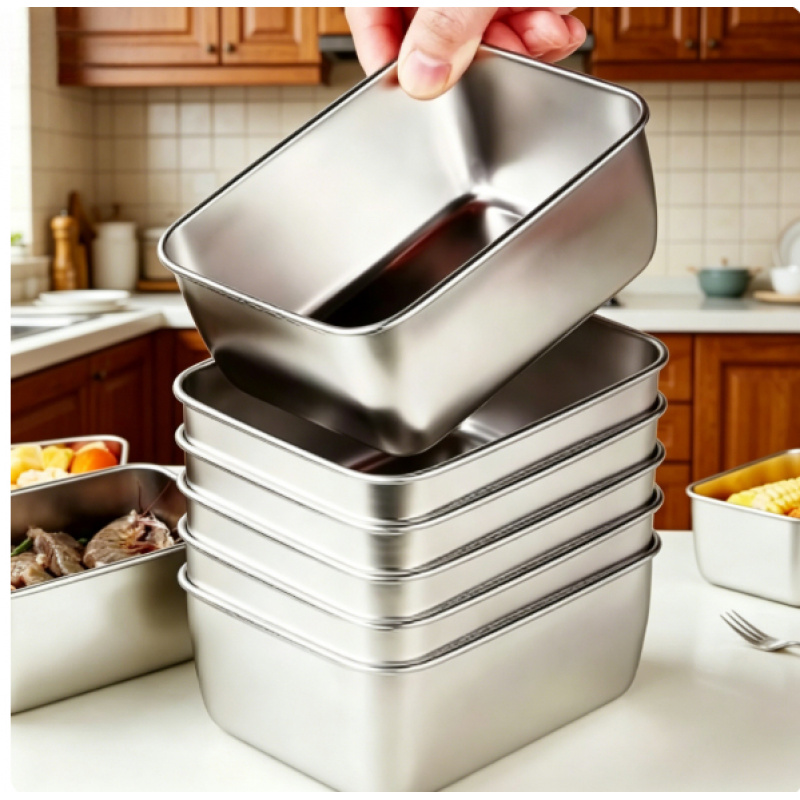 Food Storage System - Leakproof Stackable Stainless Steel Food Container