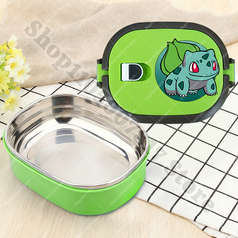 Food Storage In Room - Children Stainless Steel Lunch Box Anime