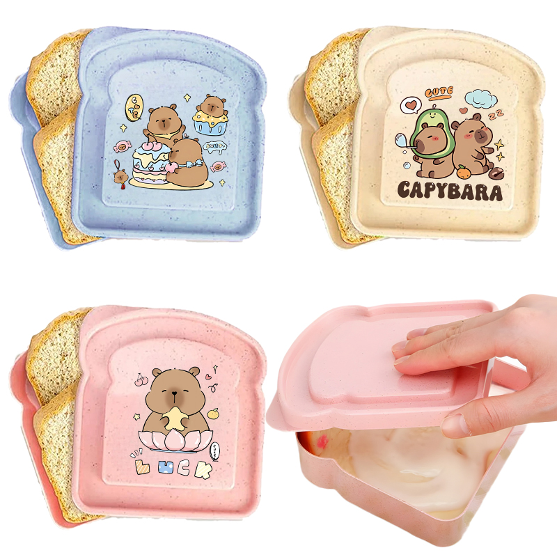 Food Storage In Room - Capybara Portable Lunch Box Sandwich Silicone