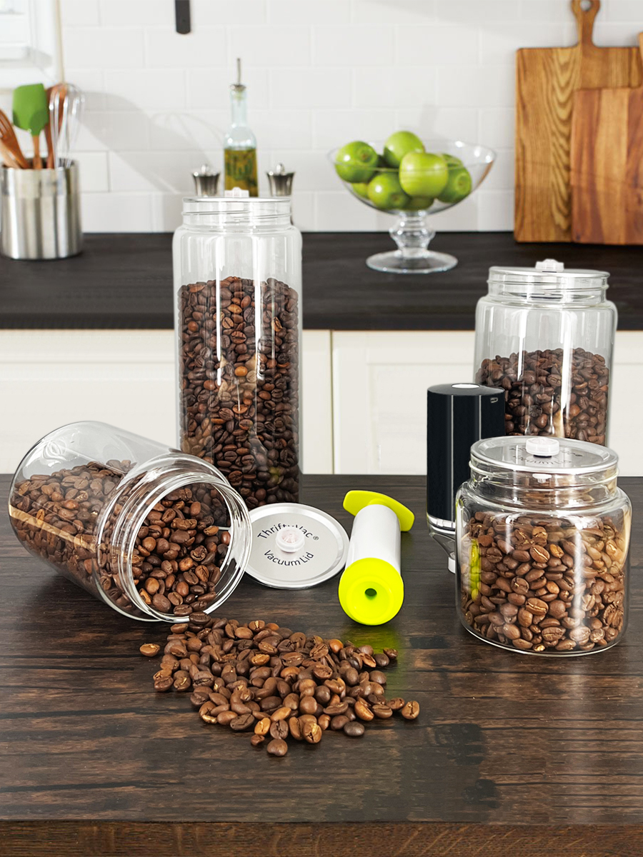 Food Storage Glass Round - Food ade Glass Vacuum Sed Coffee