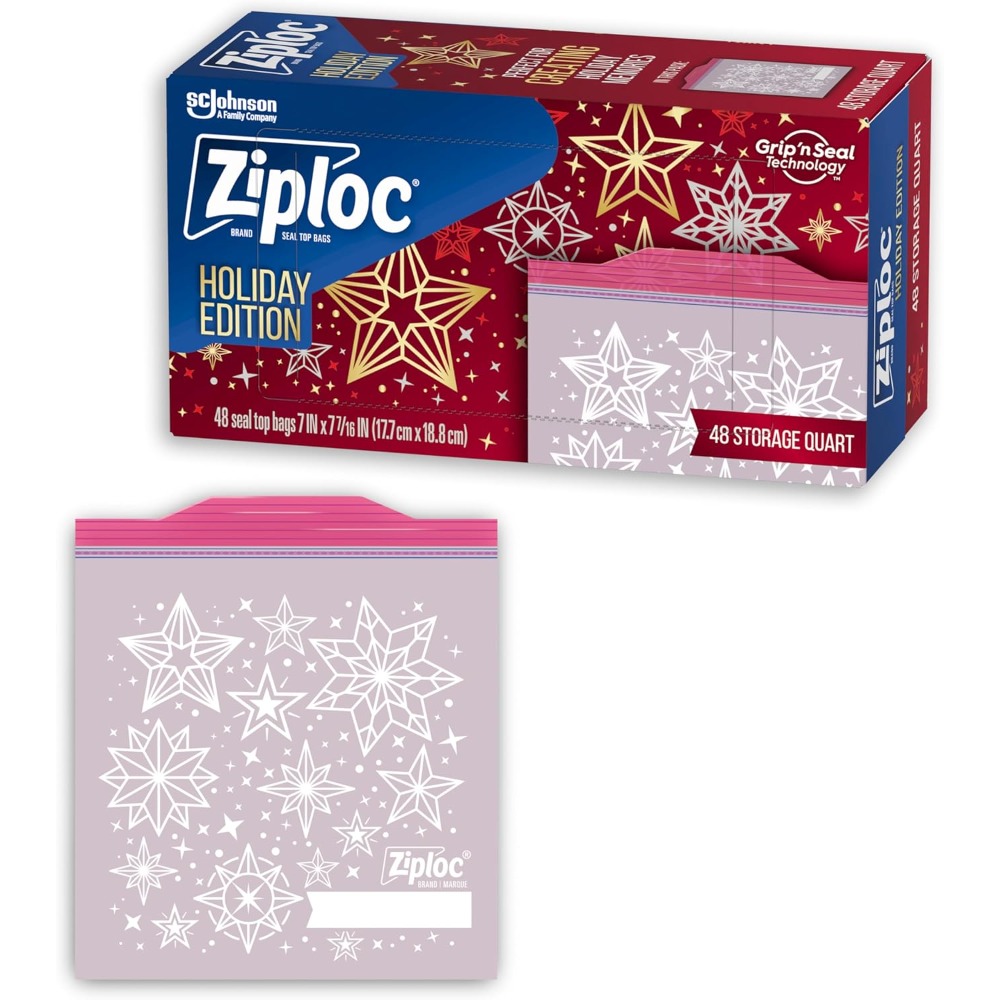 Food Storage Technology - Holiday Themed Quart Size Food Storage