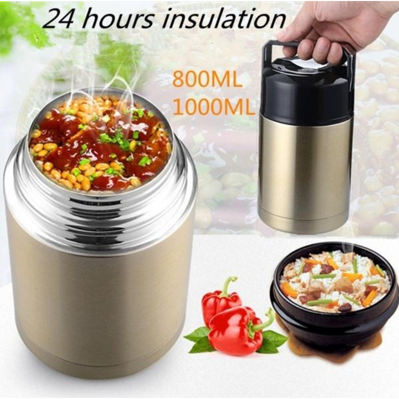 Food Storage Machine - Large Capacity 800ML/1000ML Thermos Lunch Box