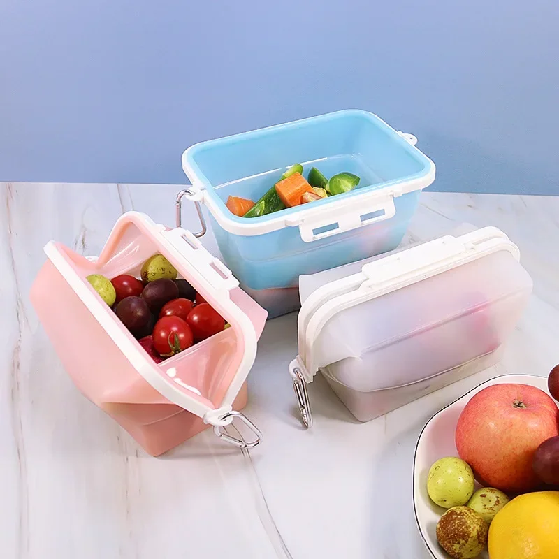 Food Storage Safe - Silicone Travel Premium Reusable Food Storage