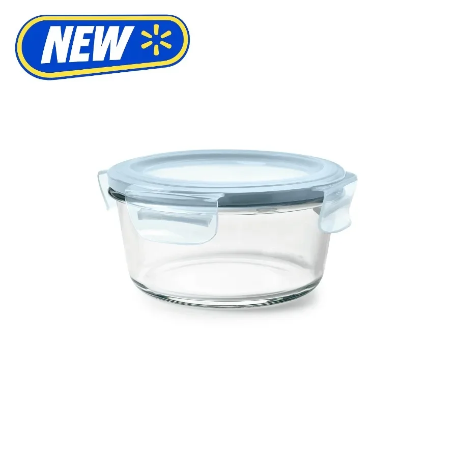 Food Storage Glass Round - Smart Seal 4-Cup Round Glass Food