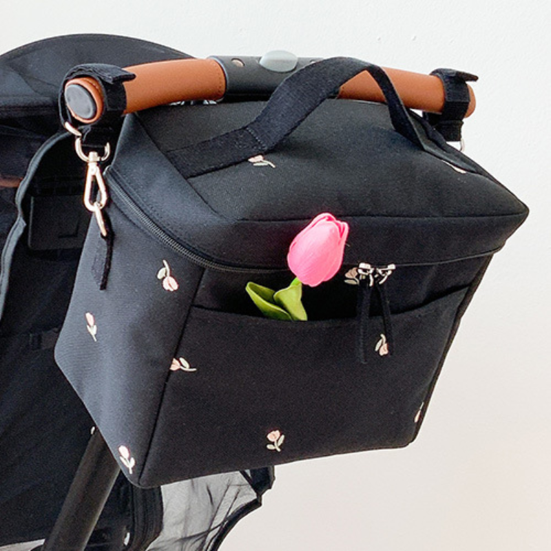 Food Storage Keep Warm - Bear Embroidery Baby Stroller Bag for