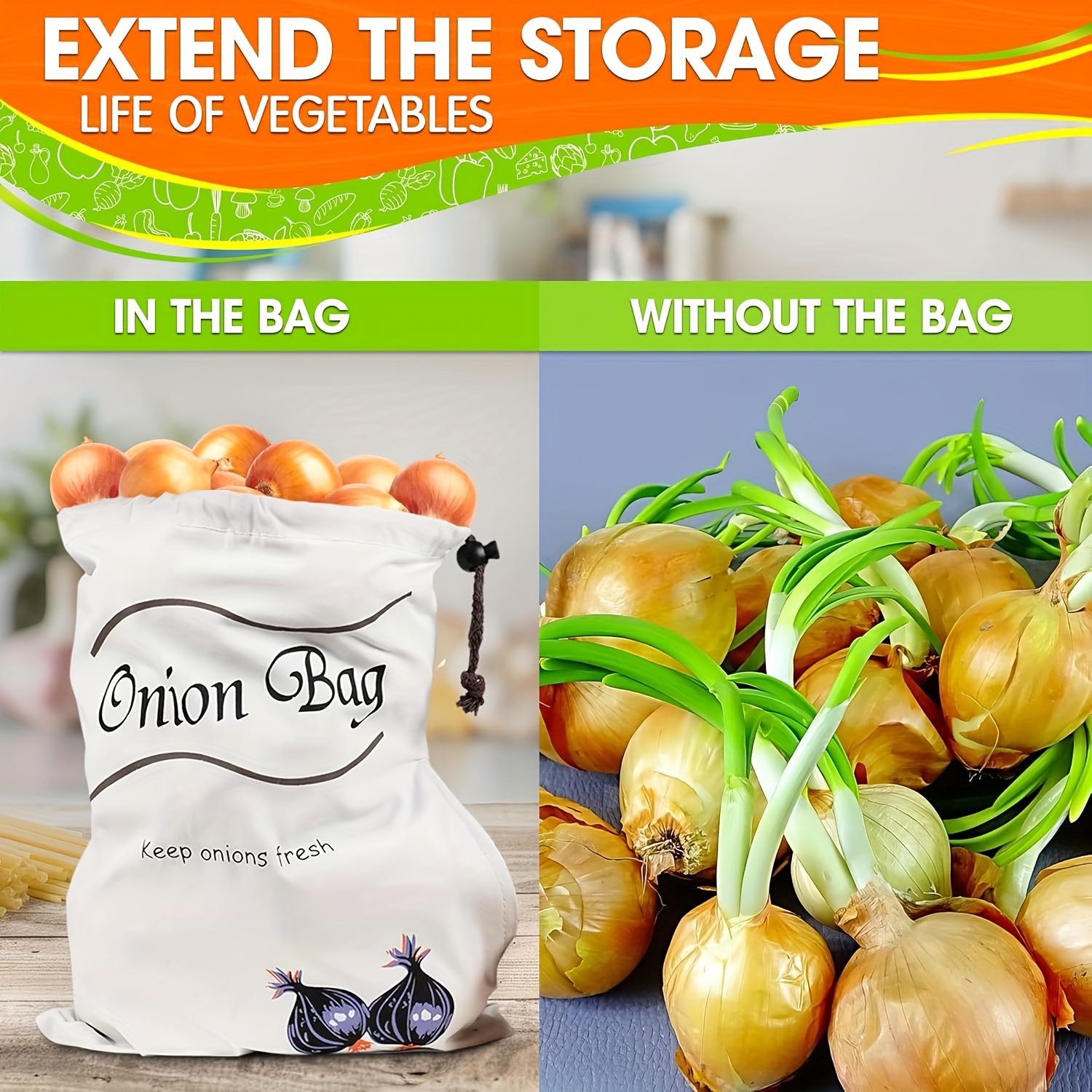 2pcs Reusable Vegetable Storag - Food Storage In Roots 리뷰 및 가격