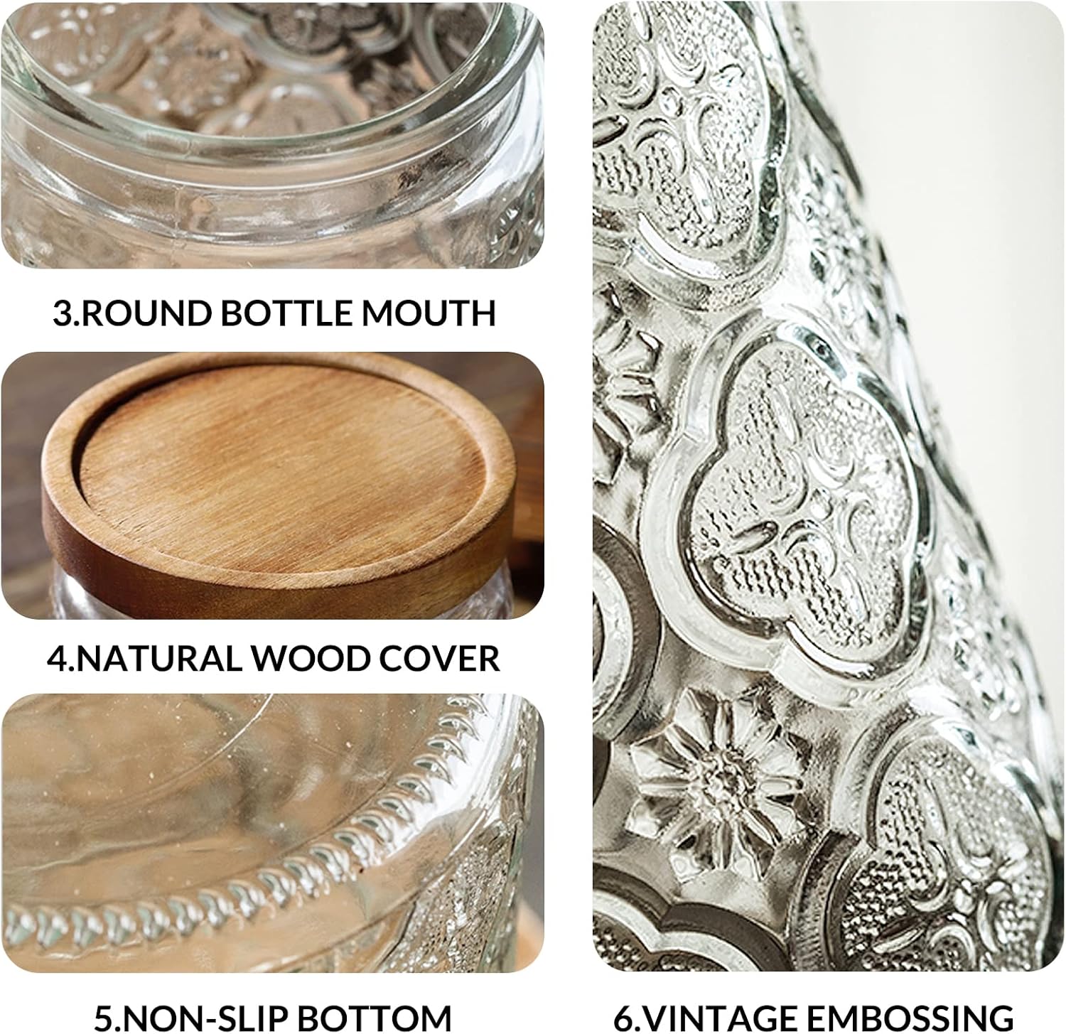 35oz/1000ml Glass Storage Jars - Food Storage Jar Glass 리뷰 및 가격