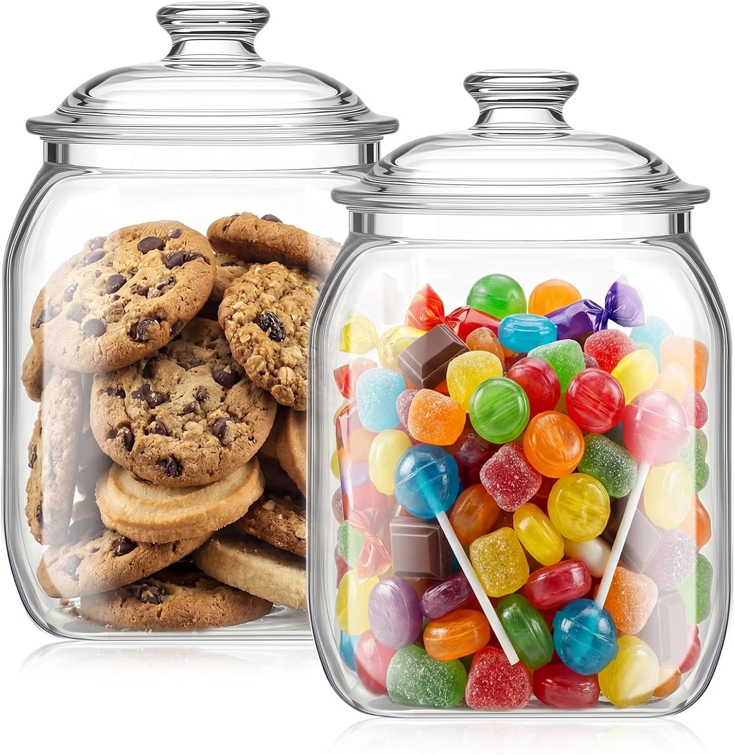 2 Pack Acrylic Cookie Candy Ja - Food Storage Jar Glass 리뷰 및 가격