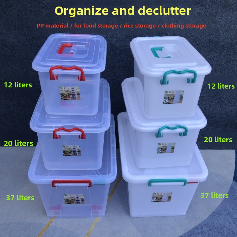 Thickened Plastic Storage Box  - Food Storage With Wheels 리뷰 및 가격