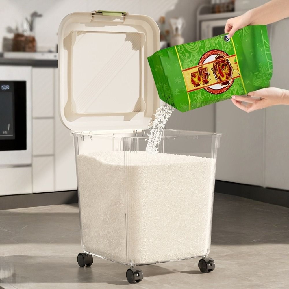 Insect Proof Rice Storage Box  - Food Storage With Wheels 리뷰 및 가격