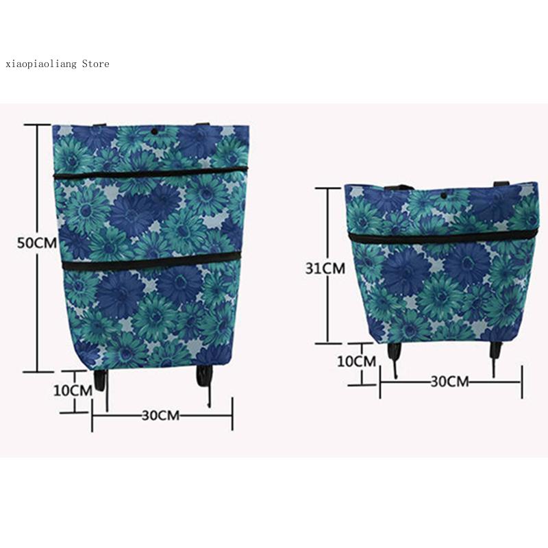 Trolley Bag On Wheels Bags Fol - Food Storage With Wheels 리뷰 및 가격
