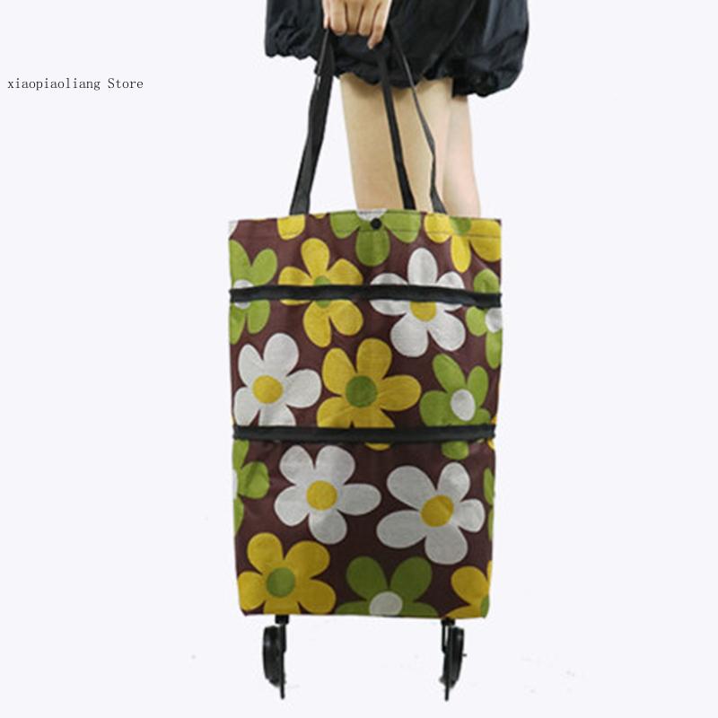 Trolley Bag On Wheels Bags Fol - Food Storage With Wheels 리뷰 및 가격