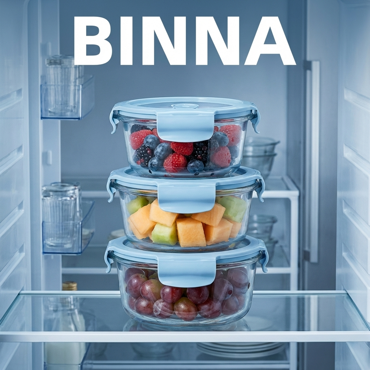 Rock Blue Round Glass Food Sto - Food Storage Safe 리뷰 및 가격