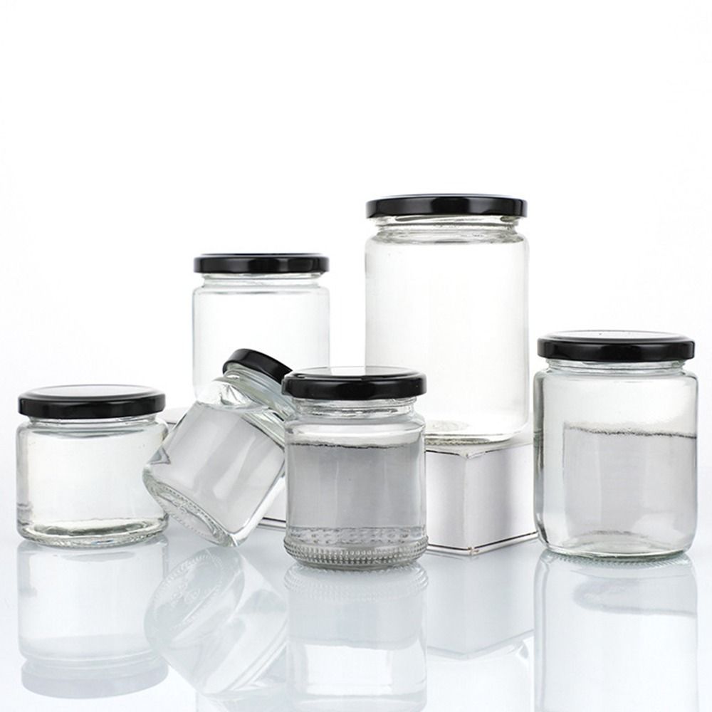 1Pcs with Black Airtight Lids  - Food Storage Glass Round 리뷰 및 가격