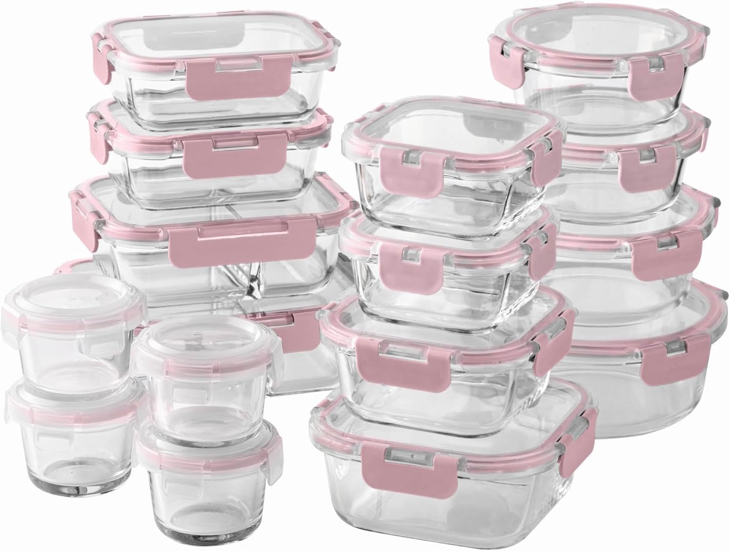 32-Pc Borosilicate Glass Food  - Food Storage Prep Containers 리뷰 및 가격
