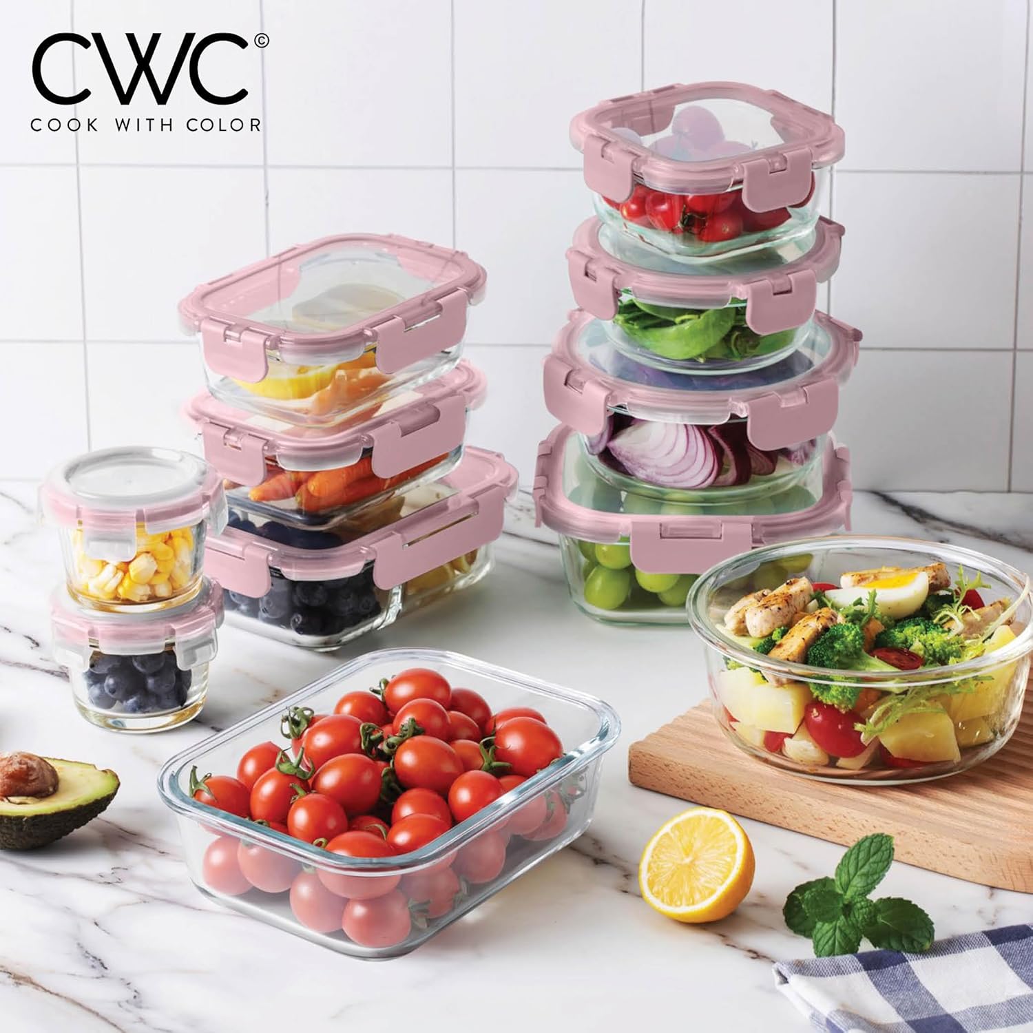 32-Pc Borosilicate Glass Food  - Food Storage Prep Containers 리뷰 및 가격