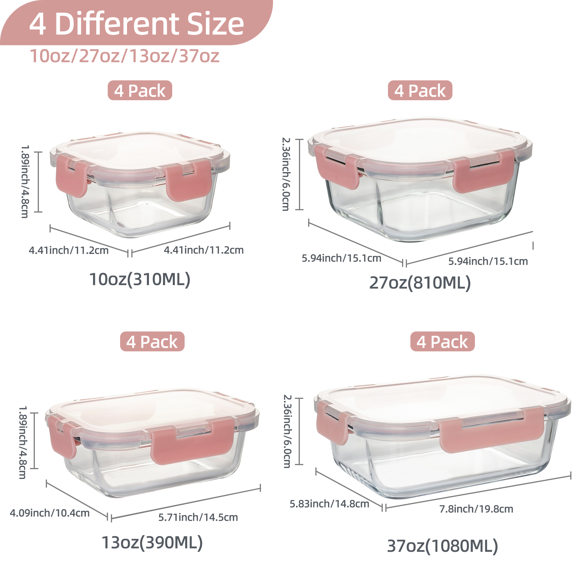 16-Piece Glass Food Storage Co - Food Storage Jar Set 리뷰 및 가격