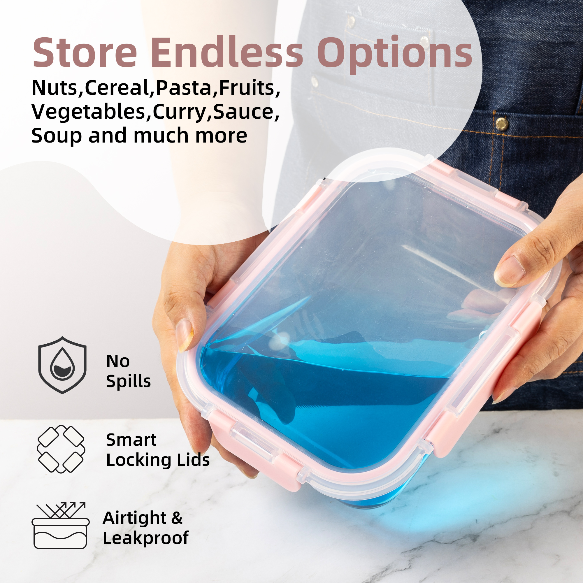 16-Piece Glass Food Storage Co - Food Storage Jar Set 리뷰 및 가격