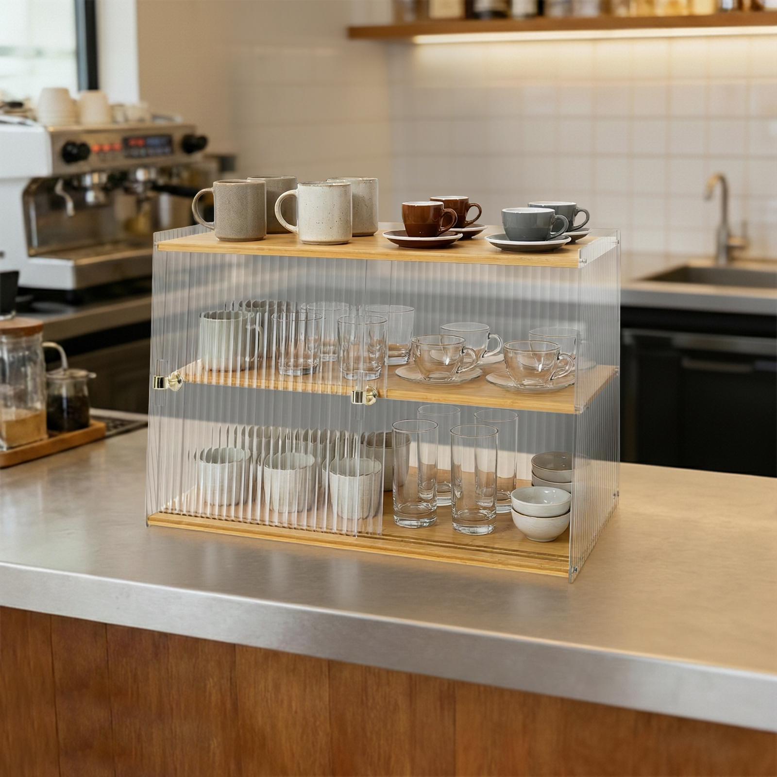 Cup Storage Rack, Bamboo Sideb - Food Storage In Room 리뷰 및 가격