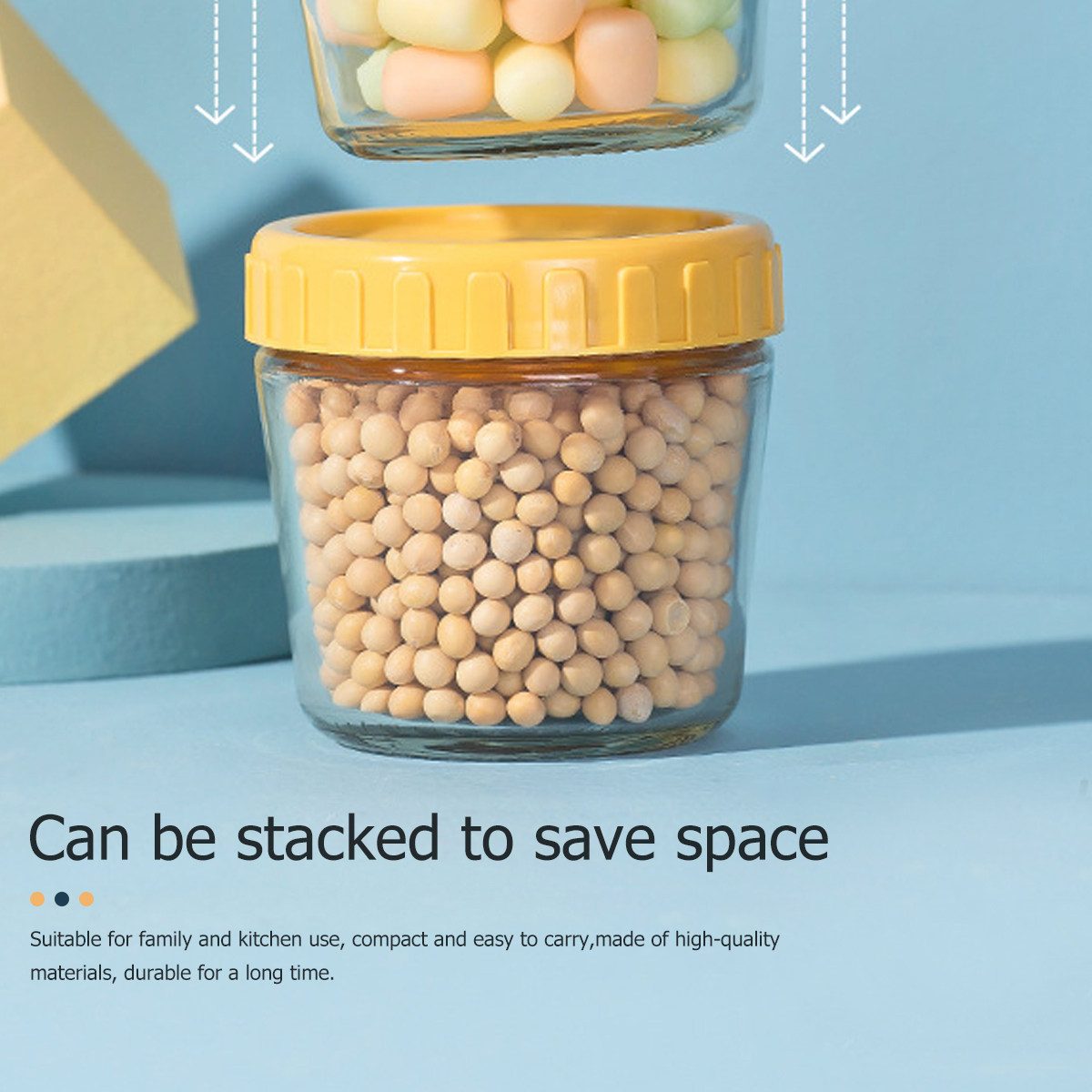1Set Sealed Glass Food Storage - Food Storage Jar Glass 리뷰 및 가격