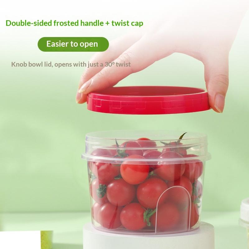 【HG】4 Pcs Round Food Fresh Kee - Food Storage Glass Round 리뷰 및 가격