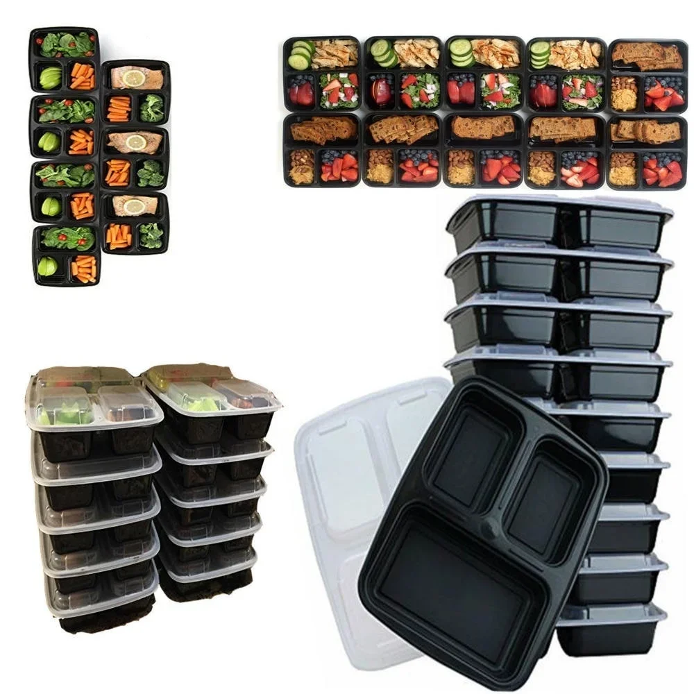 7 Pack 3 Compartment Meal Prep - Food Storage Prep Containers 리뷰 및 가격