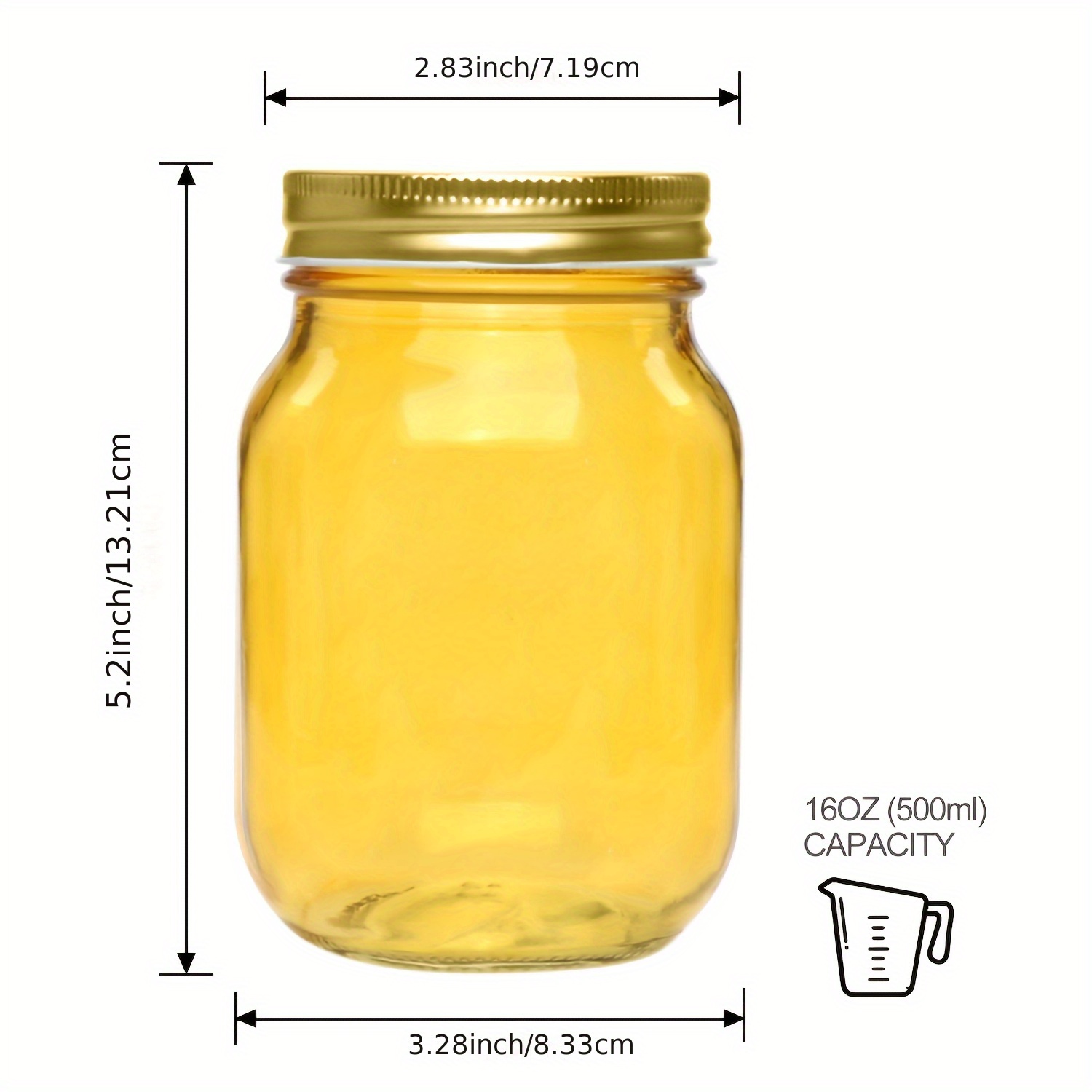 15-Piece Glass Mason Jar Set – - Food Storage Glass Round 리뷰 및 가격