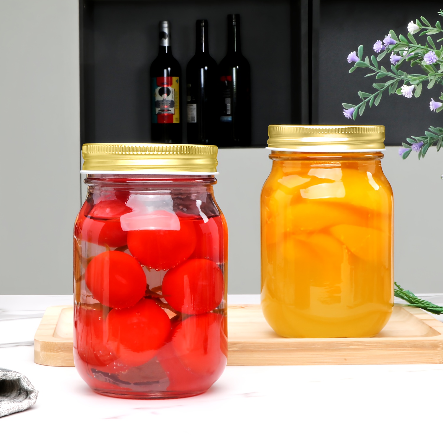 15-Piece Glass Mason Jar Set – - Food Storage Glass Round 리뷰 및 가격