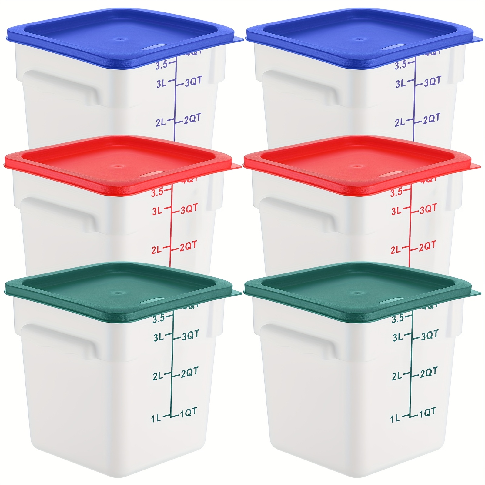 6-Piece 4-Quart Square Food St - Food Storage 4 Quart 리뷰 및 가격