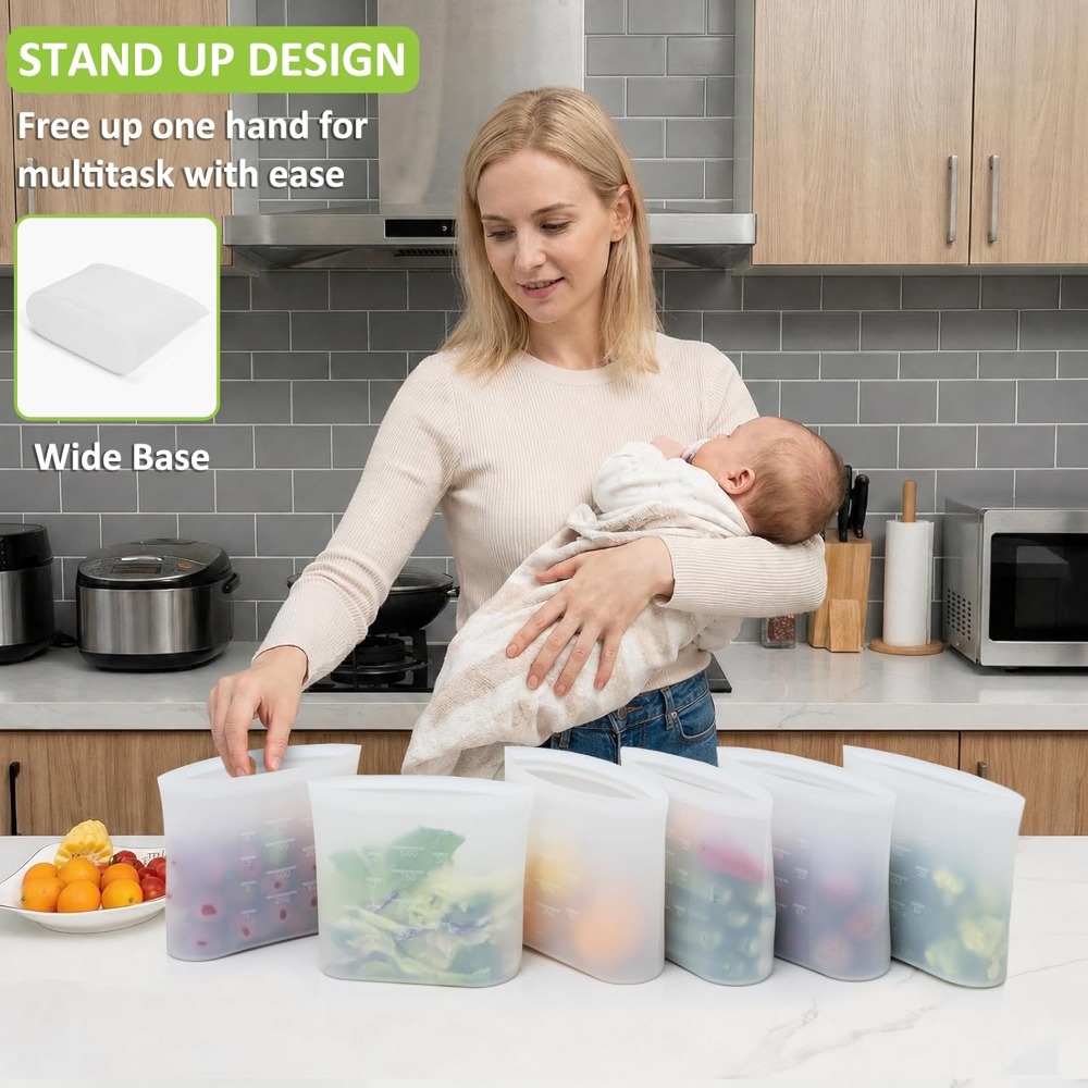 Reusable Silicone Food Storage - Food Storage 4 Quart 리뷰 및 가격