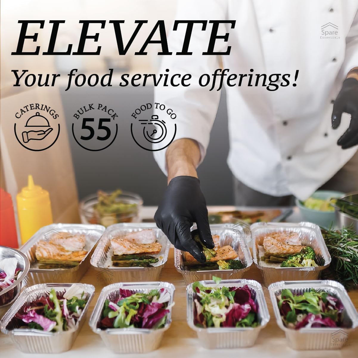55 Pack 1 Lb Aluminum Pans wit - Food Storage Prep Containers 리뷰 및 가격