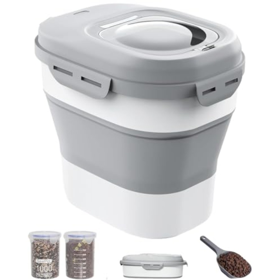 30-35 Lbs Dog Food Storage Con - Food Storage With Wheels 리뷰 및 가격