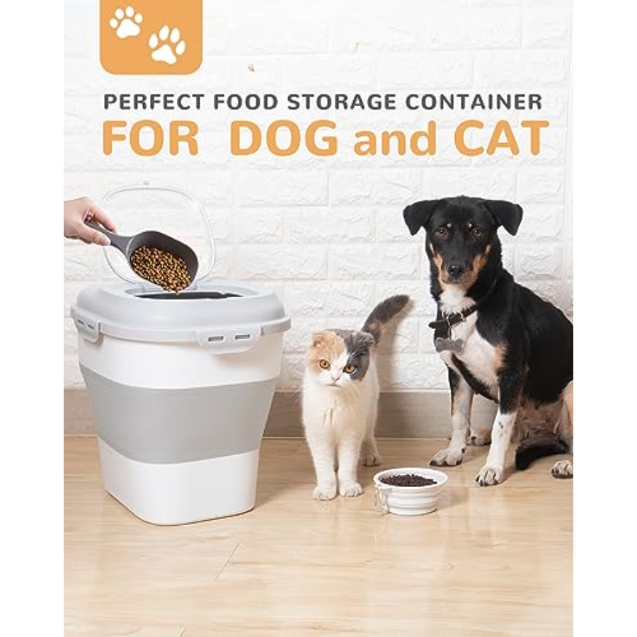 30-35 Lbs Dog Food Storage Con - Food Storage With Wheels 리뷰 및 가격