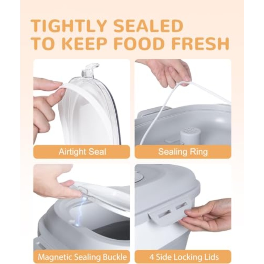 30-35 Lbs Dog Food Storage Con - Food Storage With Wheels 리뷰 및 가격