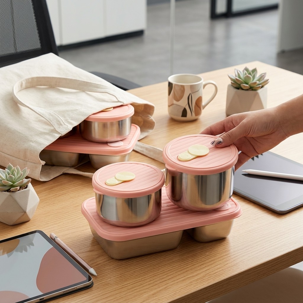 Microwave Safe 304 Stainless S - Food Storage Jar Set 리뷰 및 가격