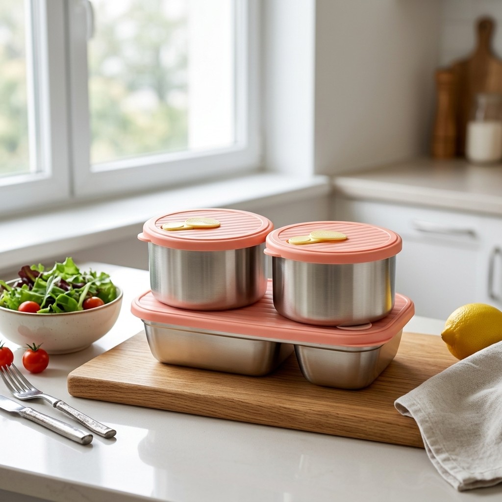Microwave Safe 304 Stainless S - Food Storage Jar Set 리뷰 및 가격