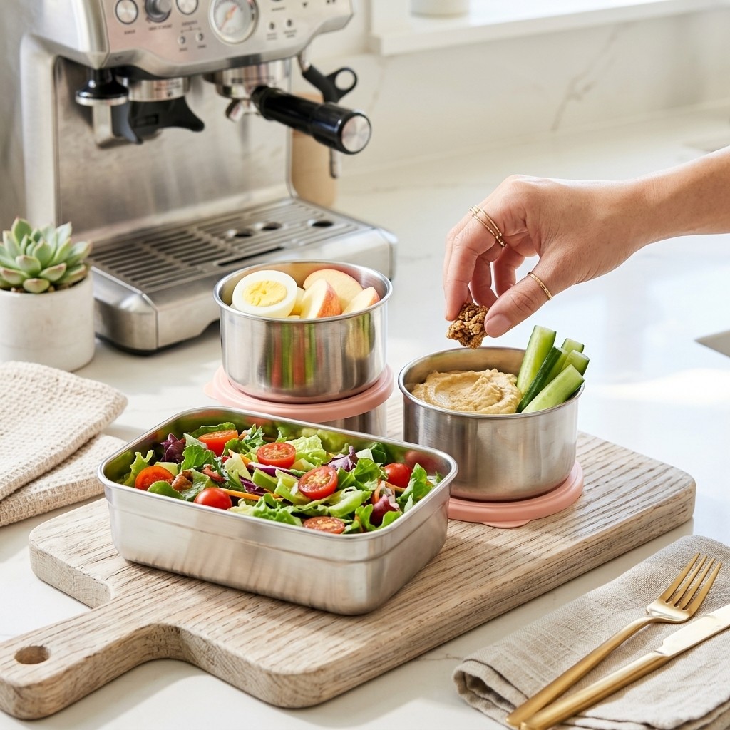 Microwave Safe 304 Stainless S - Food Storage Jar Set 리뷰 및 가격