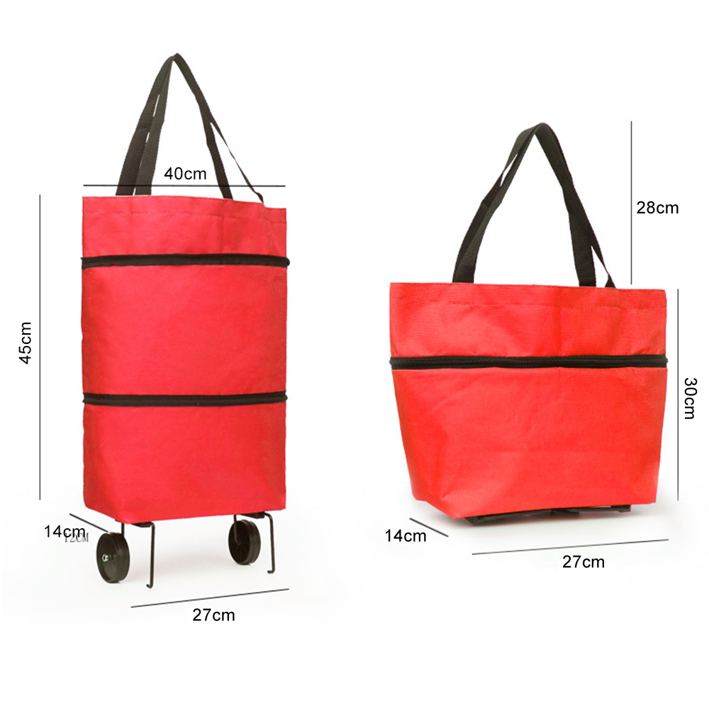 Folding Shopping Pull Cart Tro - Food Storage With Wheels 리뷰 및 가격