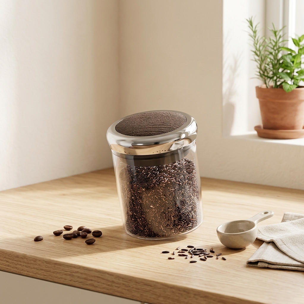 Coffee Bean Storage Jar With V - Food Storage Technology 리뷰 및 가격