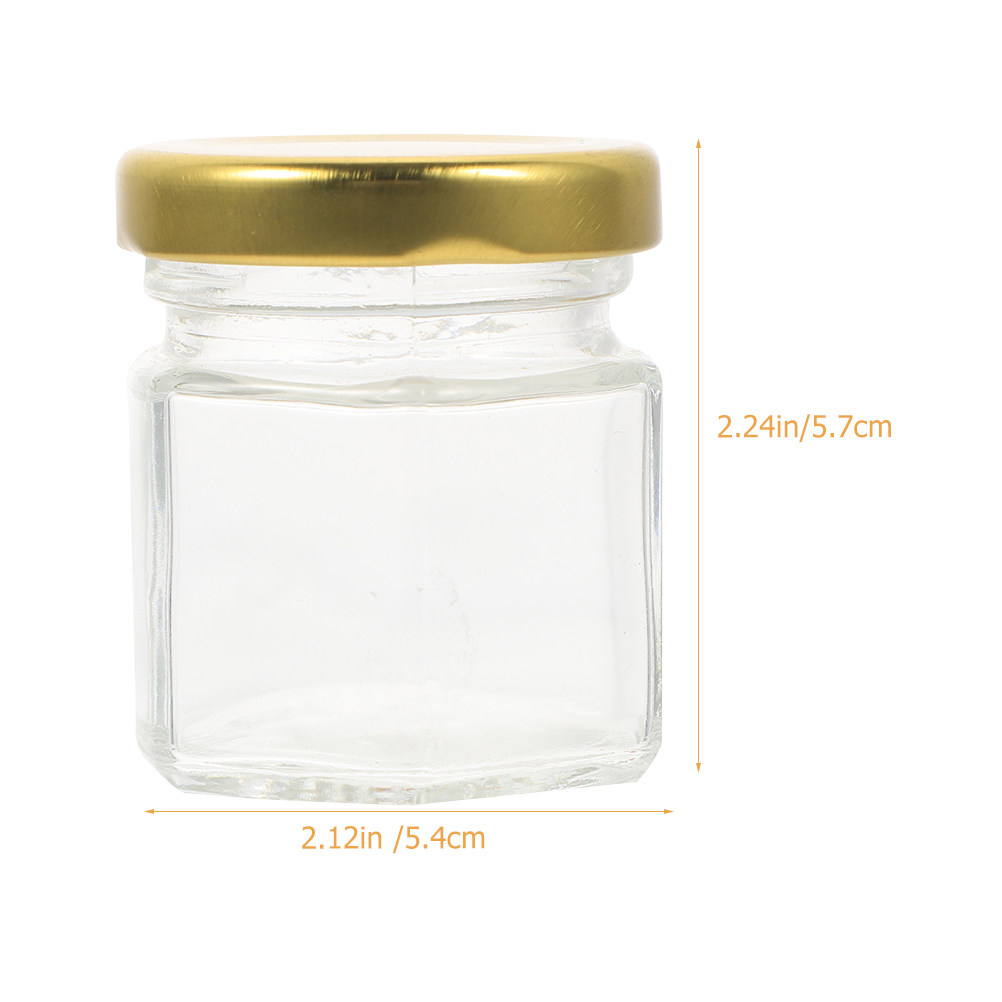 6Pcs Hexagon Shape Glass Jars  - Food Storage Jar Glass 리뷰 및 가격
