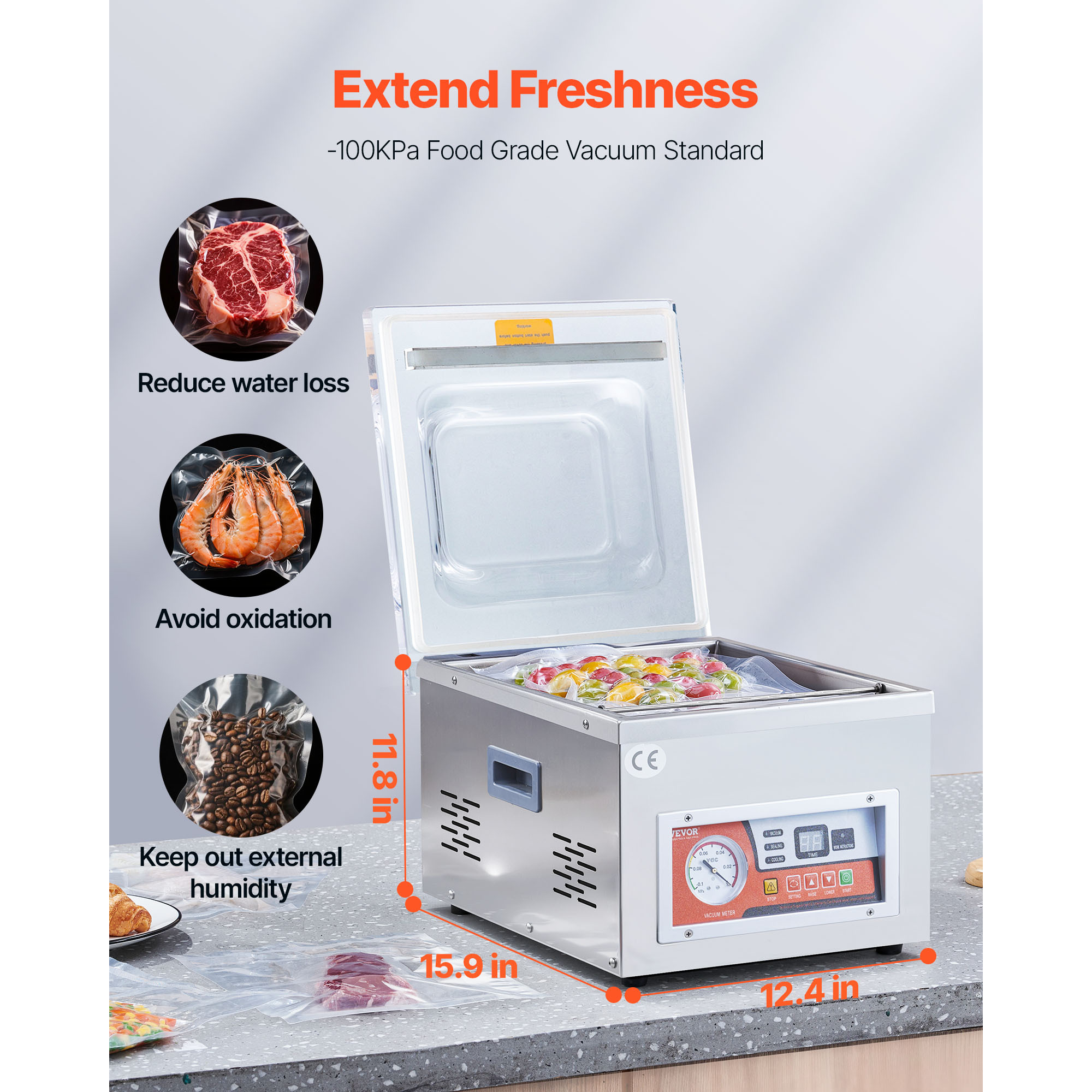 Vacuum Sealer Machine with 6.5 - Food Storage Glass Round 리뷰 및 가격