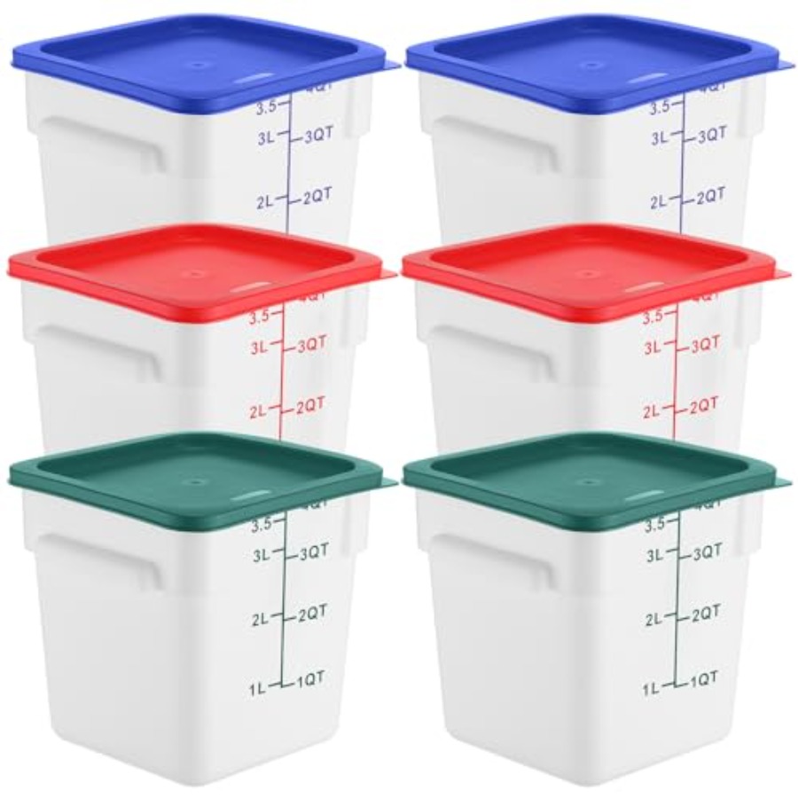 6 Pieces 4 Quart Commercial Fo - Food Storage 4 Quart 리뷰 및 가격