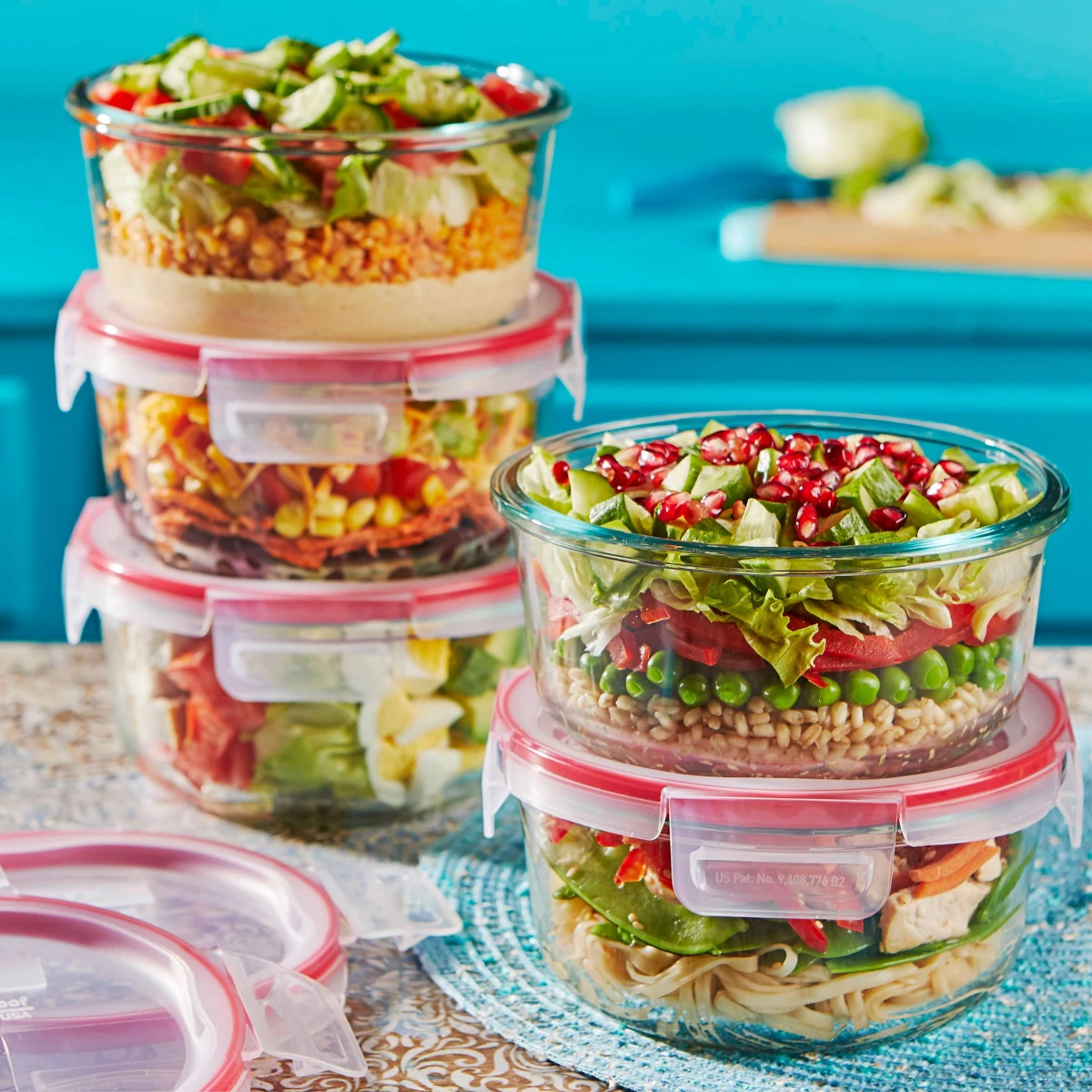 4 Cup Round Food Storage Conta - Food Storage Glass Round 리뷰 및 가격