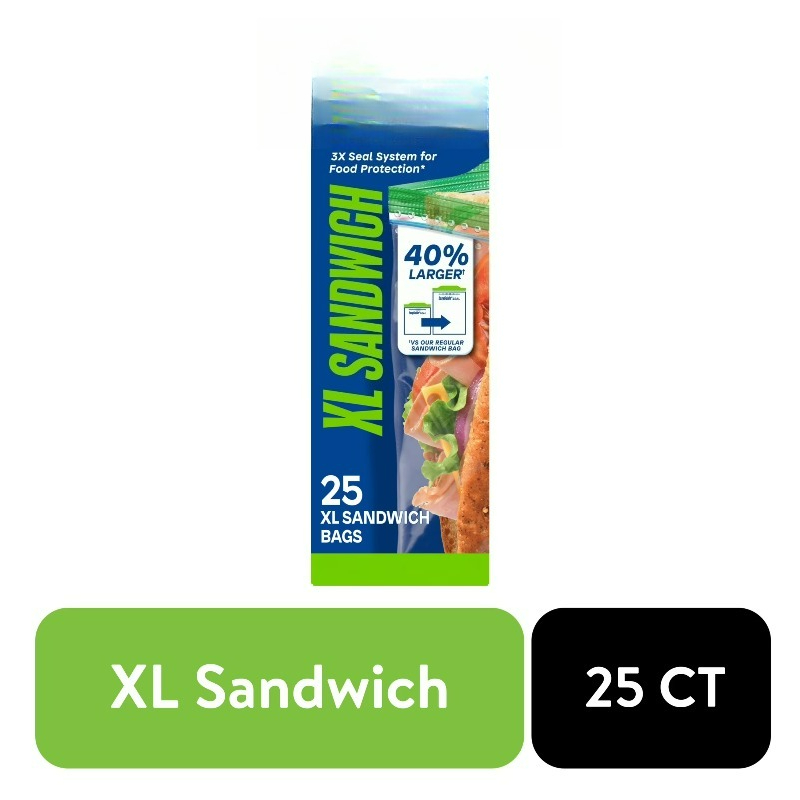 (3 pack) Brand XL Sandwich Bag - Food Storage Technology 리뷰 및 가격