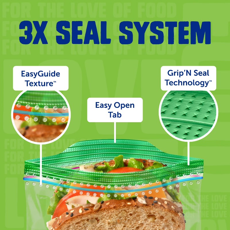 (3 pack) Brand XL Sandwich Bag - Food Storage Technology 리뷰 및 가격