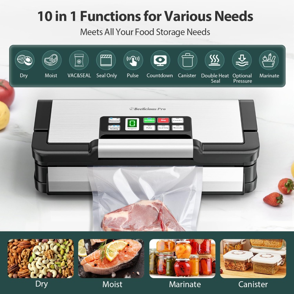 95kPa Vacuum Sealer Machine wi - Food Storage Technology 리뷰 및 가격