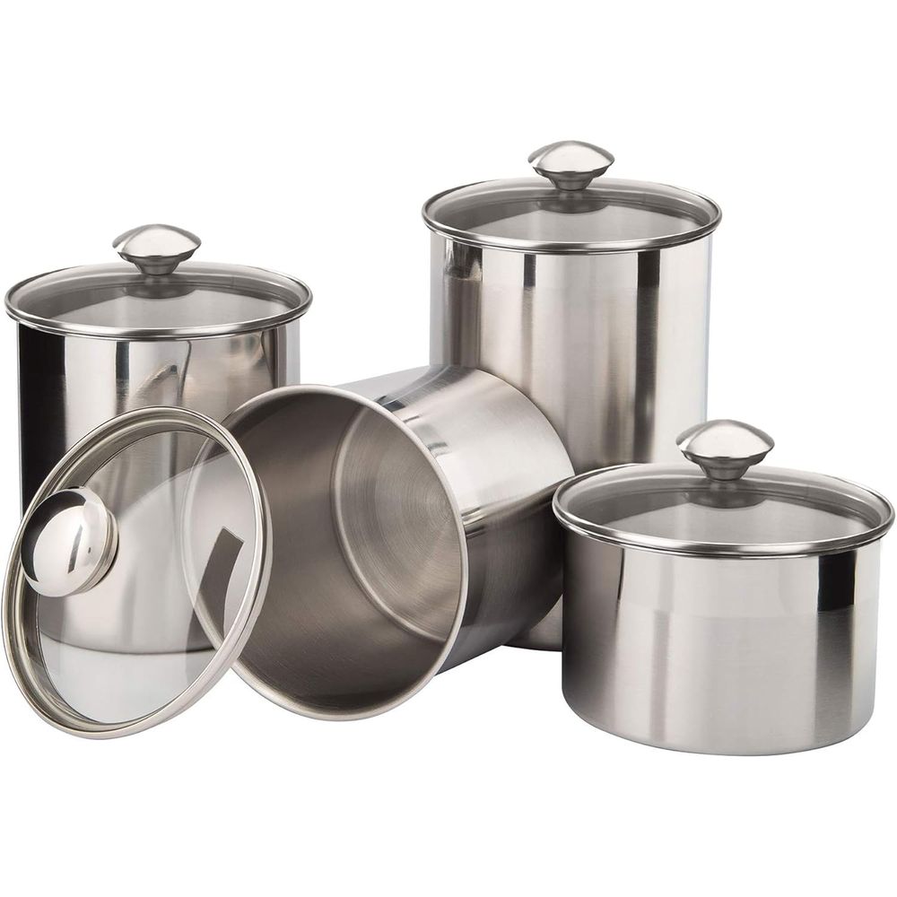 4-Piece Stainless Steel Food S - Food Storage Stainless Steel Containers 리뷰 및 가격