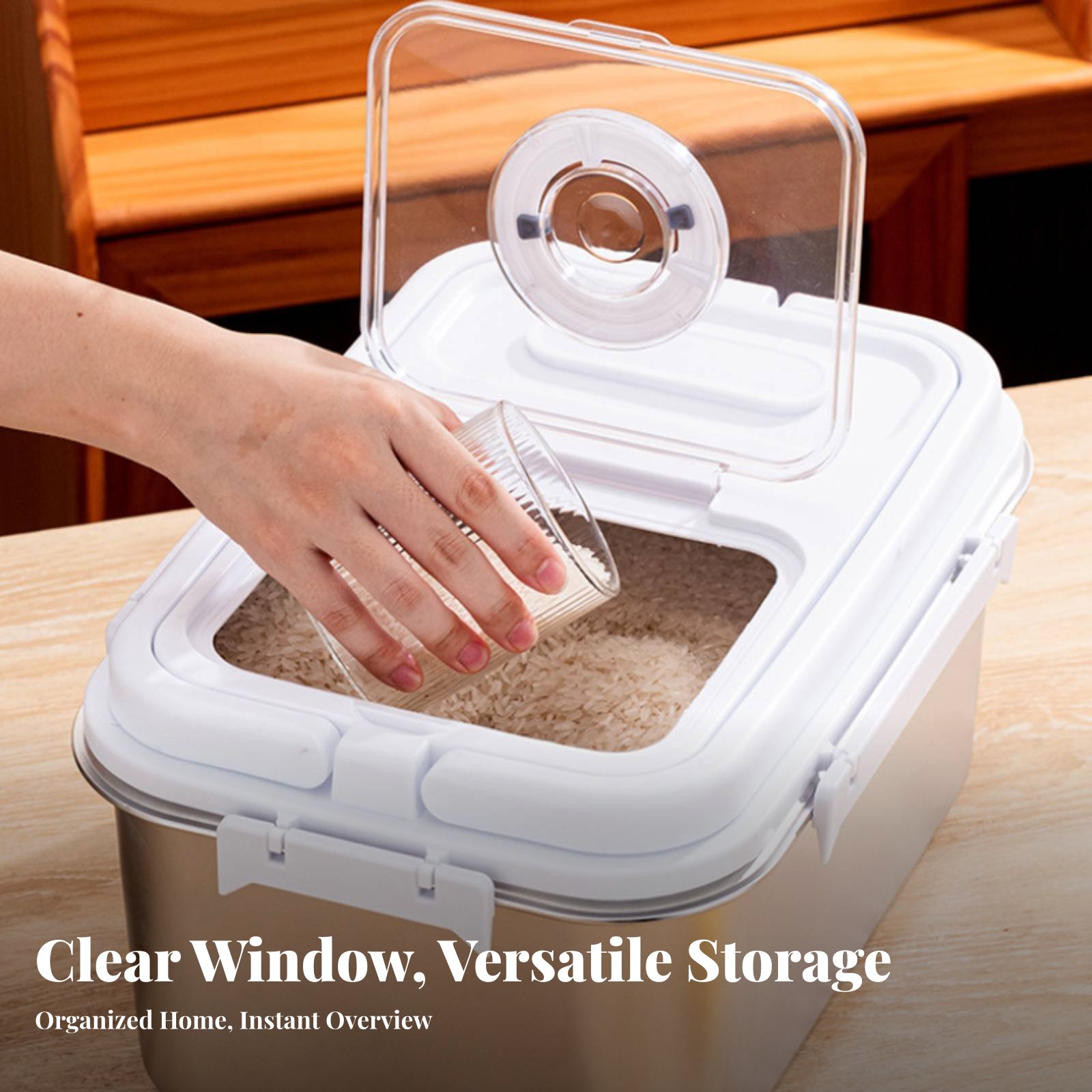 Stainless Steel Rice Bin Moist - Food Storage Stainless Steel Containers 리뷰 및 가격