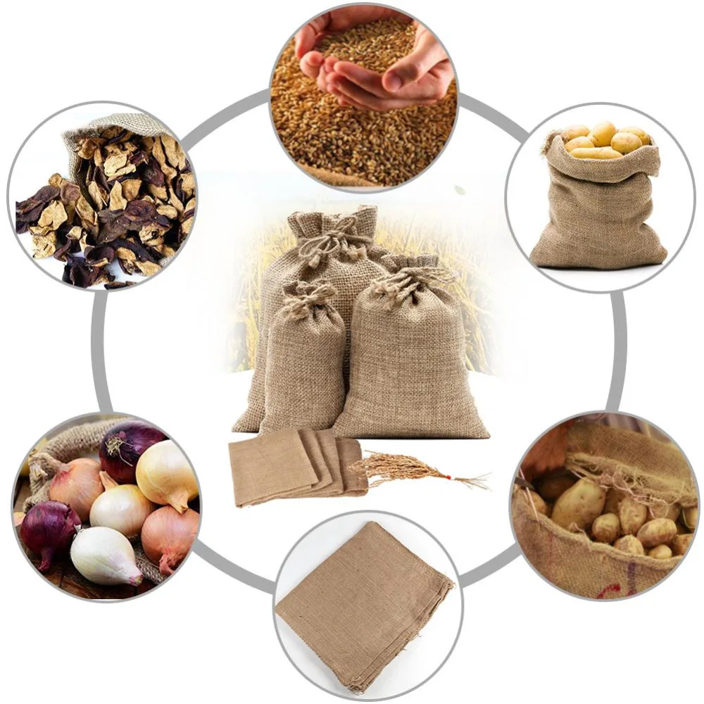 1PC Natural Jute Burlap Sacks  - Food Storage In Roots 리뷰 및 가격